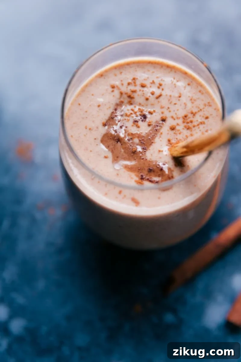 An inviting close-up of the perfectly smooth Cauliflower Smoothie, ready to enjoy. Up-close image of the smoothie in a cup, showing its smooth texture.