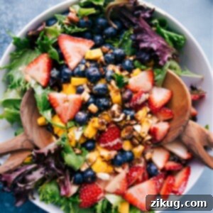 Close-up of the delicious Mango Salad
