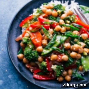 General Tso Chickpeas