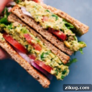 Creamy Chickpea Salad Sandwich filling