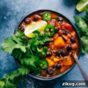 Delicious Slow Cooker Butternut Squash Chili