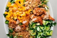 Crispy Coconut Shrimp Salad