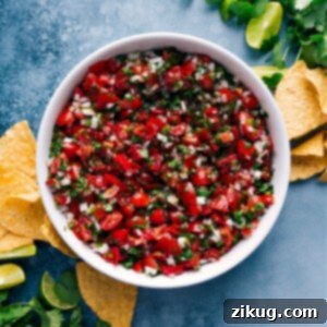 Appetizing image of finished Pico de Gallo