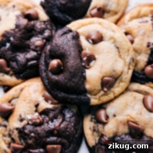Delicious Brookies, a perfect fusion of fudgy brownie and chewy chocolate chip cookies.