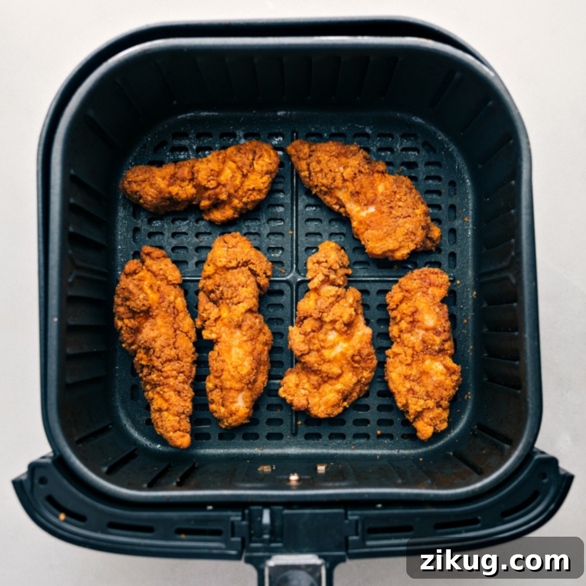 How To Make Buffalo Chicken Wraps The crispy chicken freshly air fried and ready to be added to the buffalo wraps.