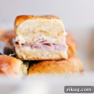 Chicken Cordon Bleu Sliders, golden-brown and ready to serve