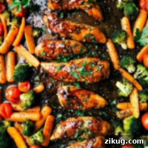 One Pan Balsamic Chicken and Veggies