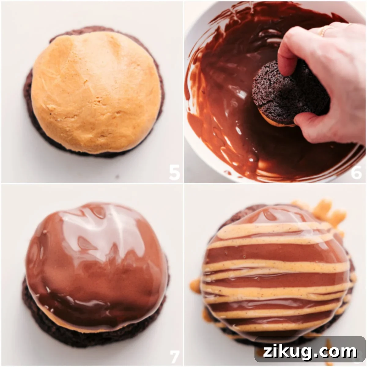 Peanut Butter And Chocolate Layered Cookie Recipe Buckeye Brownie Cookies with peanut butter and chocolate.