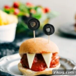 Monster Meatball Sliders