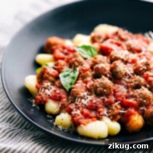 Delicious Sausage Gnocchi dish.