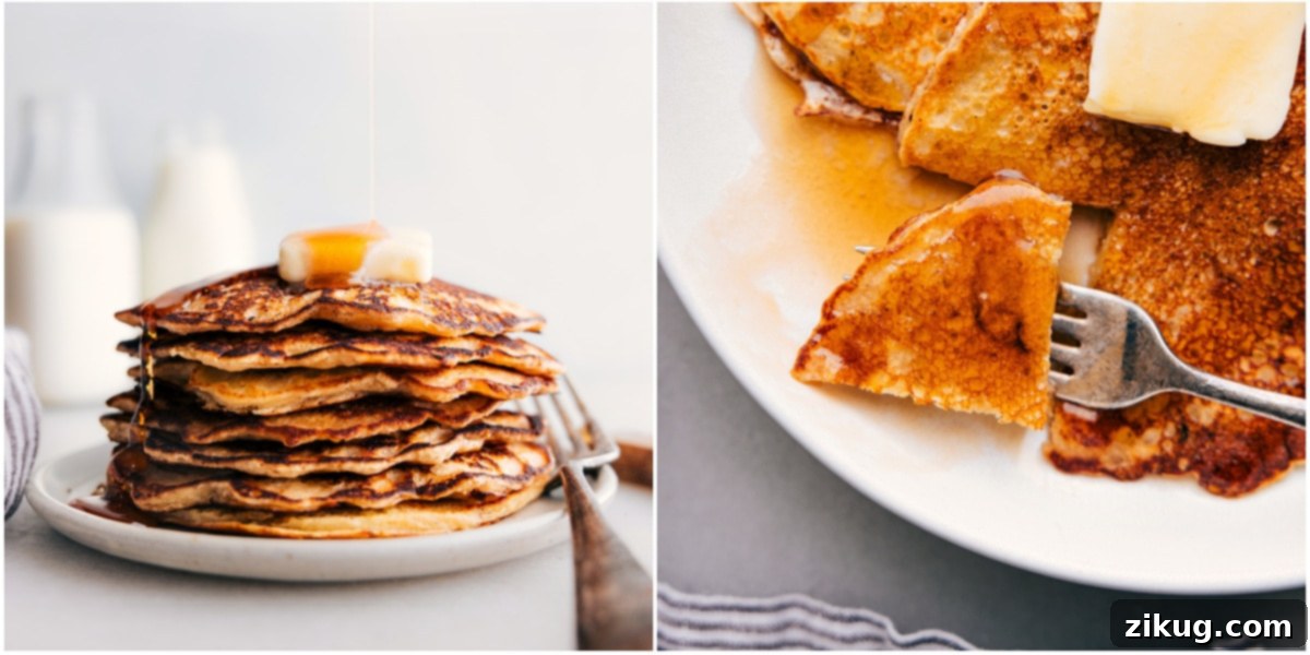 The Ultimate Breakfast Delight: Our Signature Old-Fashioned Pancake Recipe Delicious Homemade Old-Fashioned Pancake Recipe with maple syrup and fresh berries, perfect for breakfast.