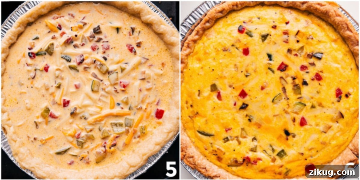 Vegetarian Quiche Delight 6 Baked Veggie Quiche