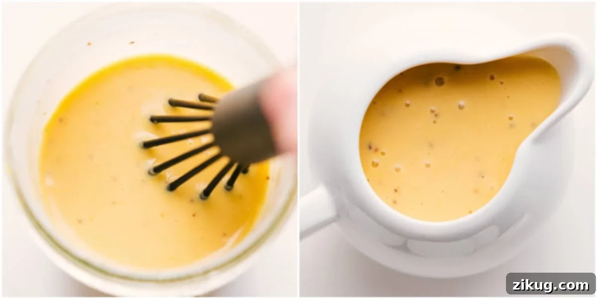 How To Make The Delicious Salad Dressing For This Salad Dressing whisked together in a bowl and added to a dressing pitcher for this Brussel sprout salad recipe