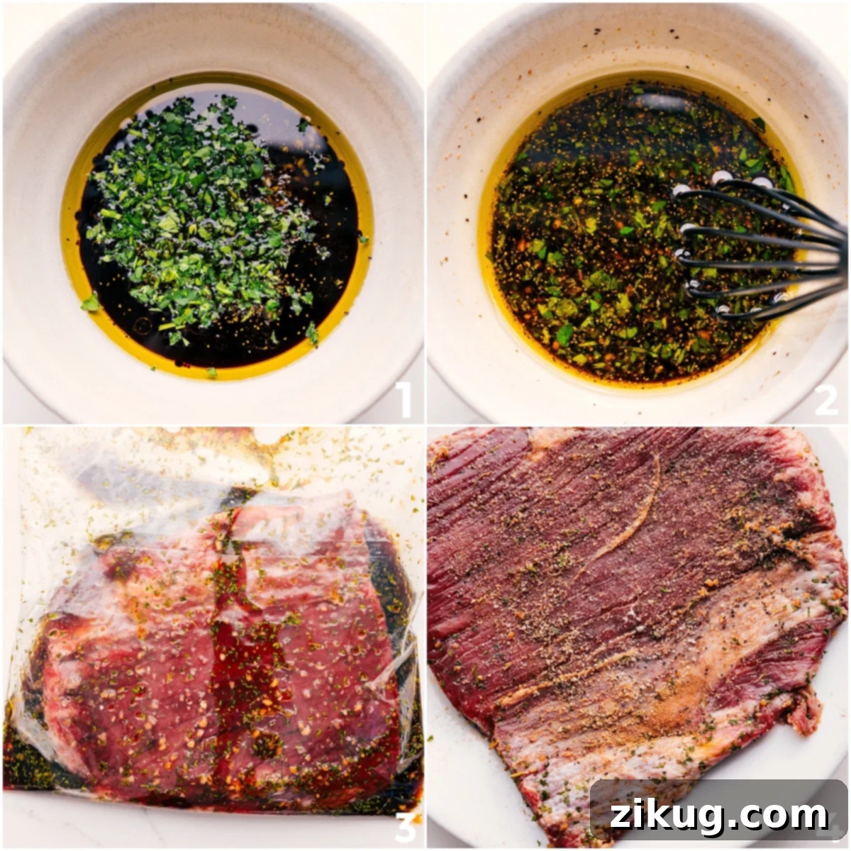 How To Make London Broil Recipe Preparing the London Broil Marinade