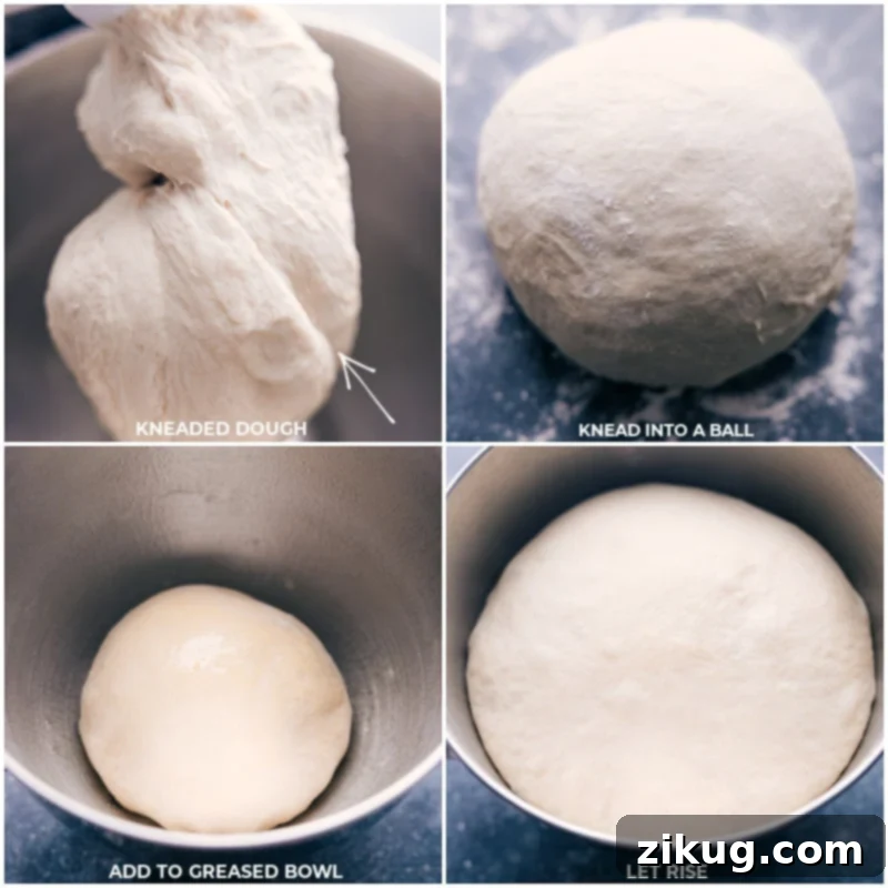Pretzel Bites: A Homemade Snacking Sensation 5 Kneading and rising the pretzel bite dough