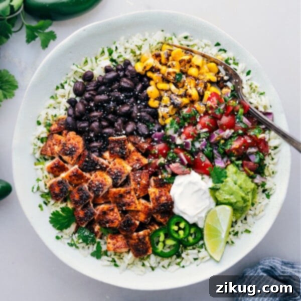 Chicken Burrito Bowls