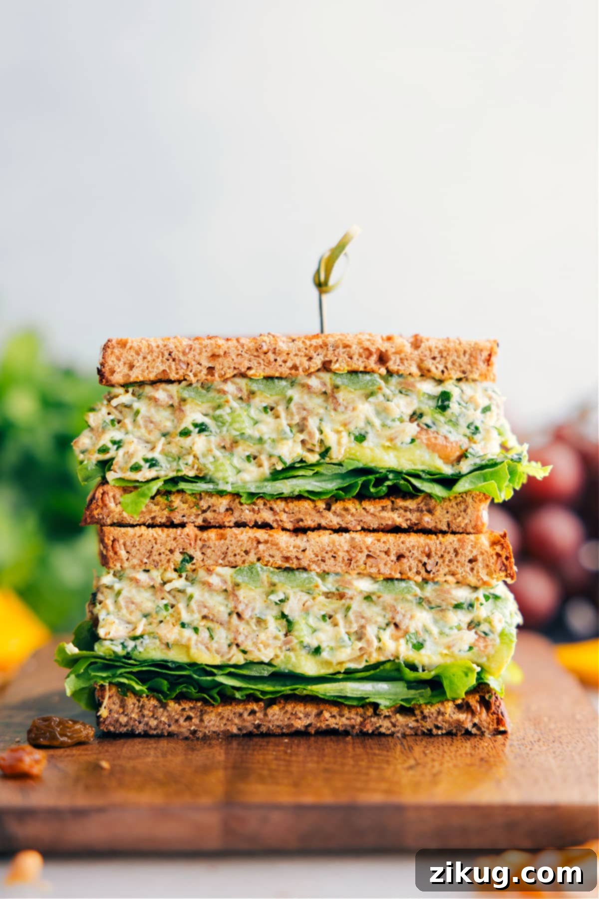 Curried Chicken Salad Delight 2 Delicious Curry Chicken Salad served on whole grain bread
