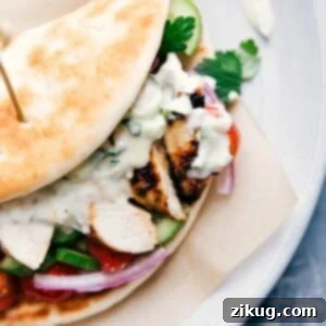 Authentic Greek Chicken Gyro: A Taste of the Islands 2 A delicious chicken gyro.