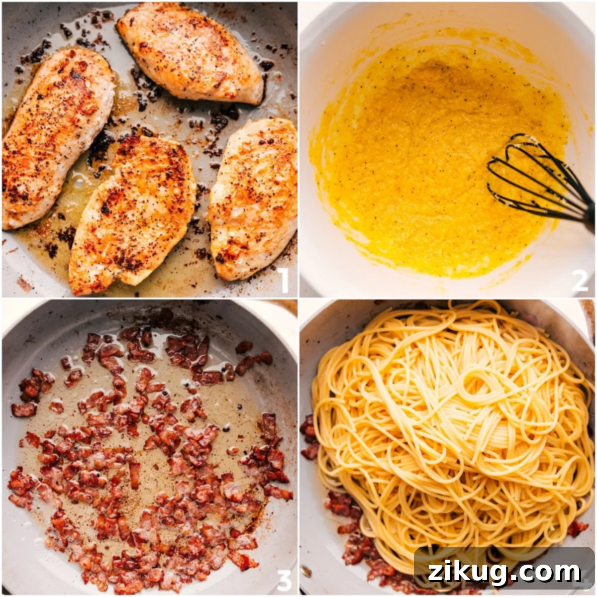 How To Make Chicken Carbonara Recipe Making Chicken Carbonara Recipe