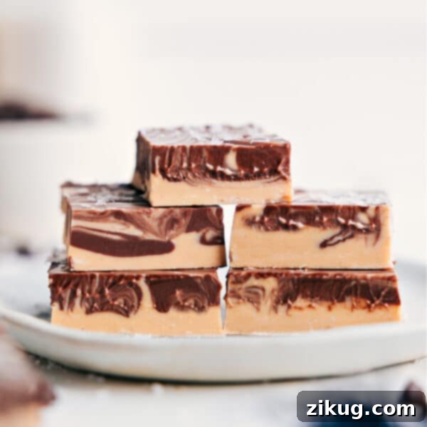 tiger butter fudge