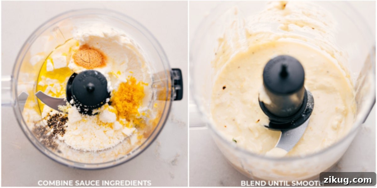 Creamy Feta Sauce Preparation Making Feta Sauce
