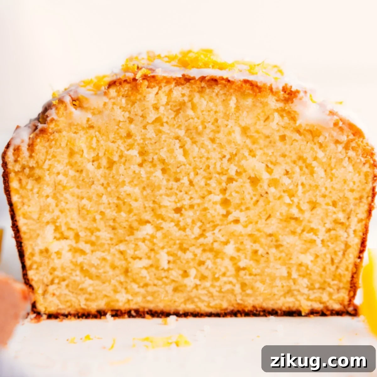Lemon Bliss: A Zesty Slice of Sunshine 6 Sliced lemon bread