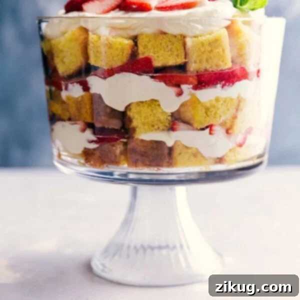 Strawberry Shortcake Trifle