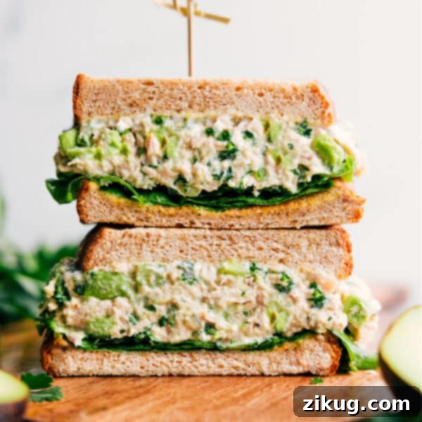 Avocado Tuna Lettuce Wraps