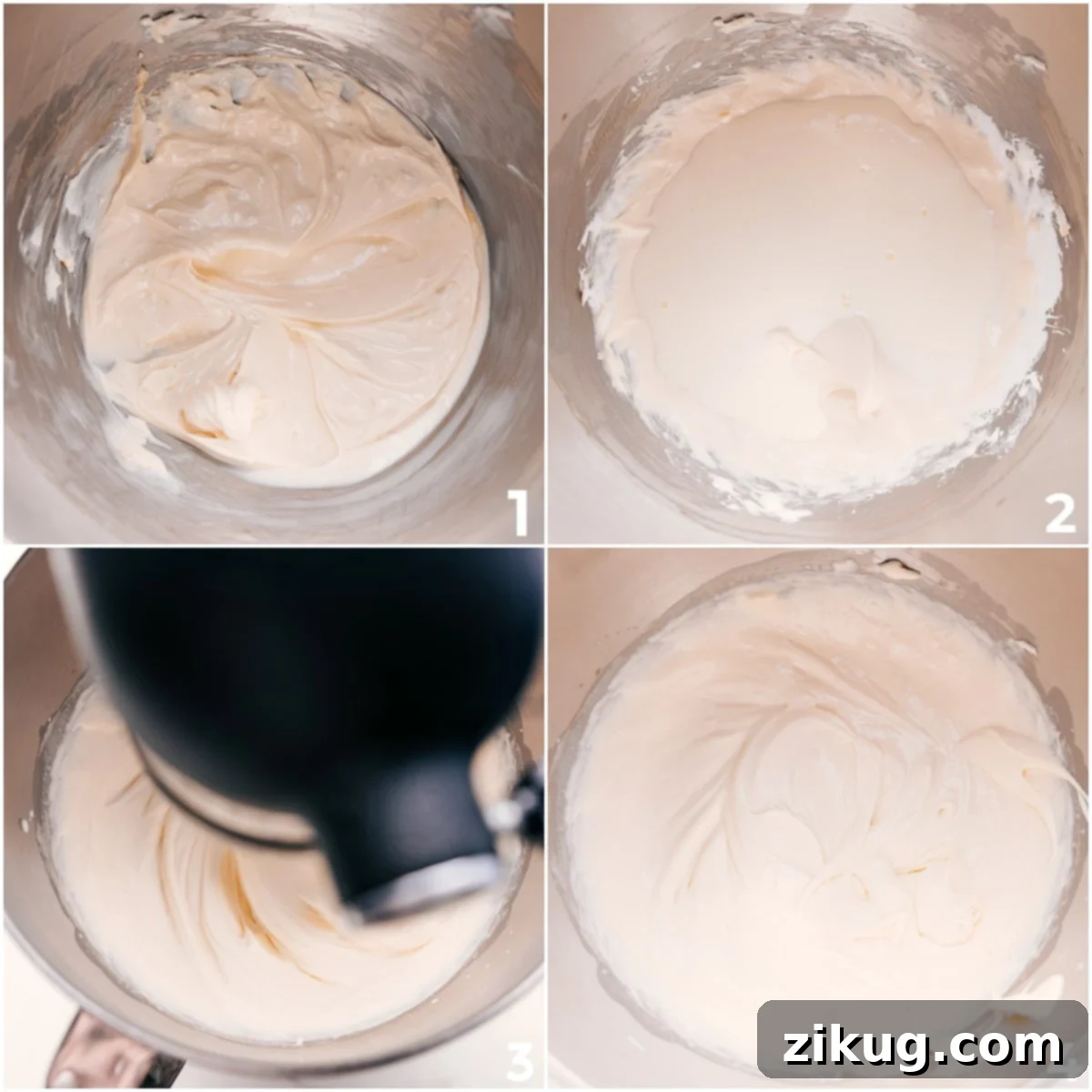 How To Make This Chocolate Chip Dip A large mixing bowl containing all the combined ingredients for the chocolate chip dip, ready to be blended into a smooth and creamy dessert.