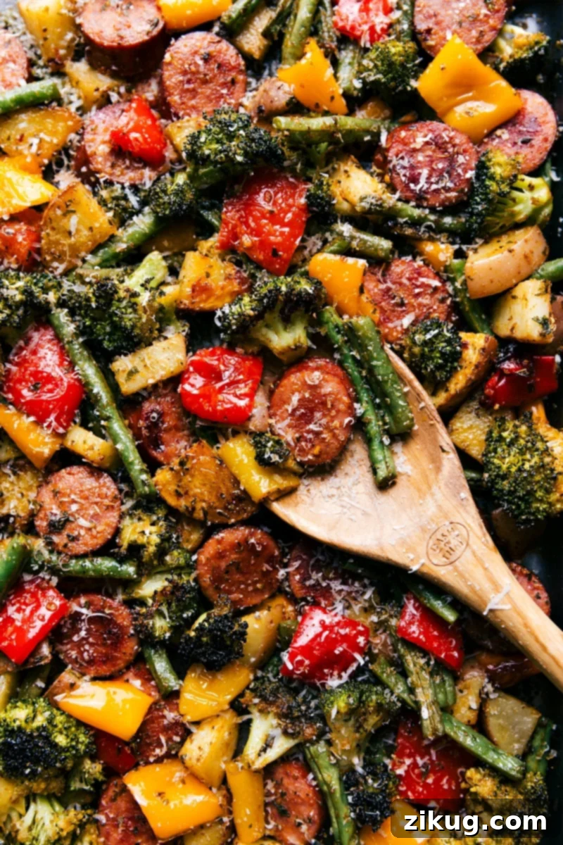 The Best Meal Prep: Sheet Pan Sausage And Veggies One pan dinner recipes: sheet pan sausage and veggies.