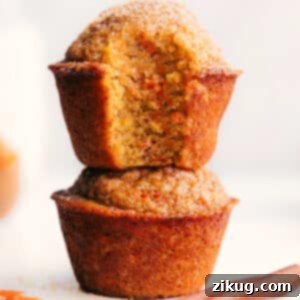 Delicious Healthy Carrot Muffins, beautifully baked and ready to eat.