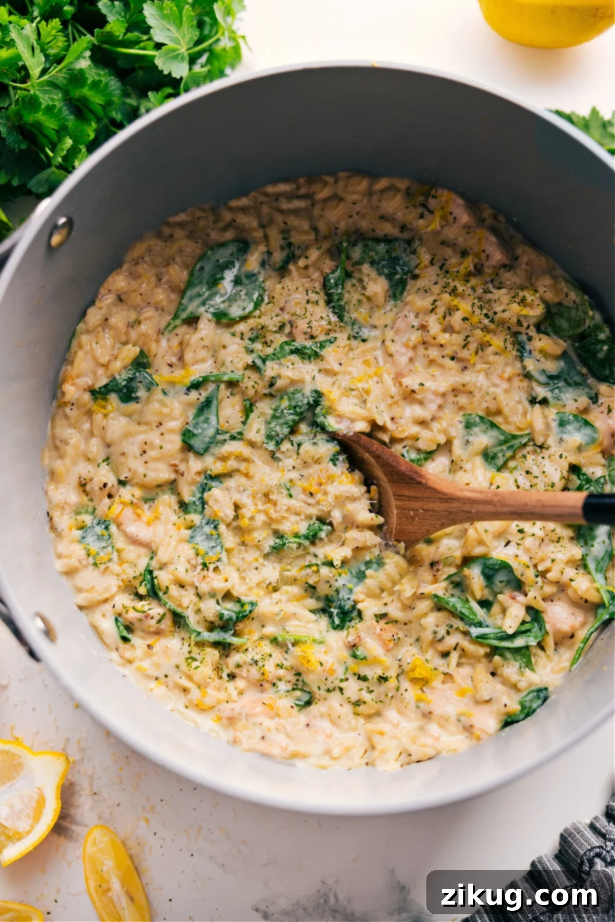 One Pot Lemon Chicken Orzo for Fresh Flavors One Pot Lemon Chicken Orzo, an easy and flavorful weeknight dinner from the pasta recipes roundup, bright and comforting.
