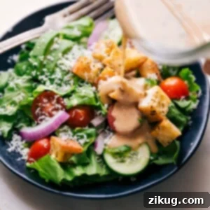 A jar of homemade Italian dressing