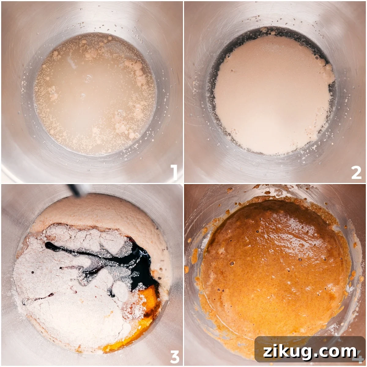 How To Make This Brown Bread Recipe Yeast, warm water, and sugar mixed and rested until foamy, then remaining ingredients added and mixed until a soft dough forms for this brown bread recipe.