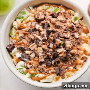 Chewy Snickers Salad Recipe for Parties and Potlucks 3 img 252639 11