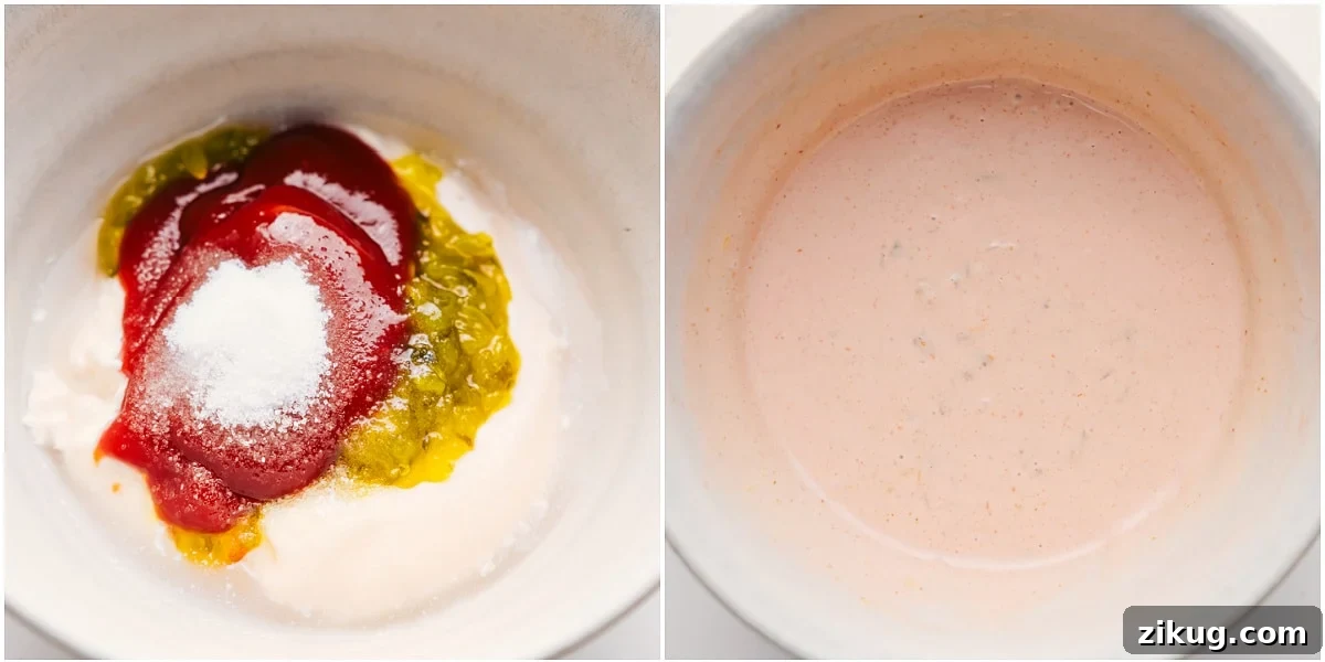 How To Make A Copycat In-N-Out Sauce Recipe Adding all the ingredients in this In-N-Out Sauce recipe to a bowl and whisking it together.