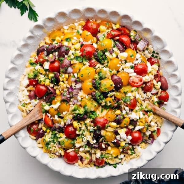 Caprese Pasta Salad with Cherry Tomatoes, Mozzarella & Basil 3 img 256320 7