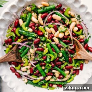 Classic Three-Bean Salad Recipe with Zesty Vinaigrette 3 img 256198 10