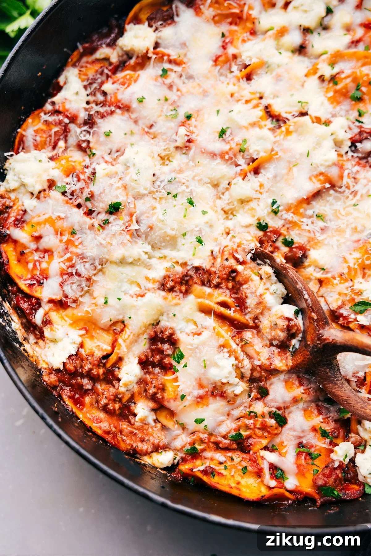 Baked Ravioli Baked Ravioli fresh out of the oven ready to be served.