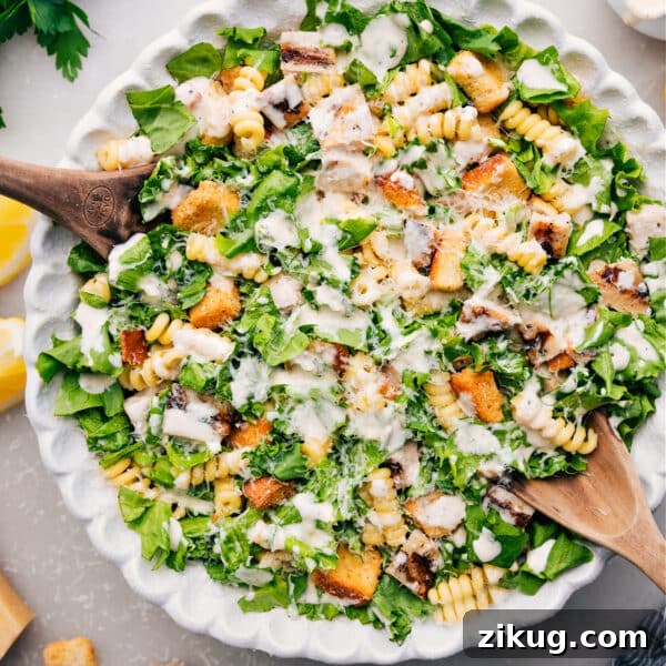 Chicken Caesar Pasta Salad