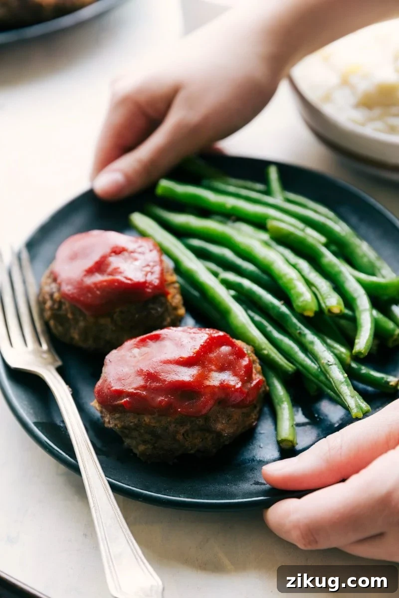 One Pan Mini Meatloaf One pan mini meatloaf dinner, one of the Best Recipes for Meal Prep, with potatoes and green beans.
