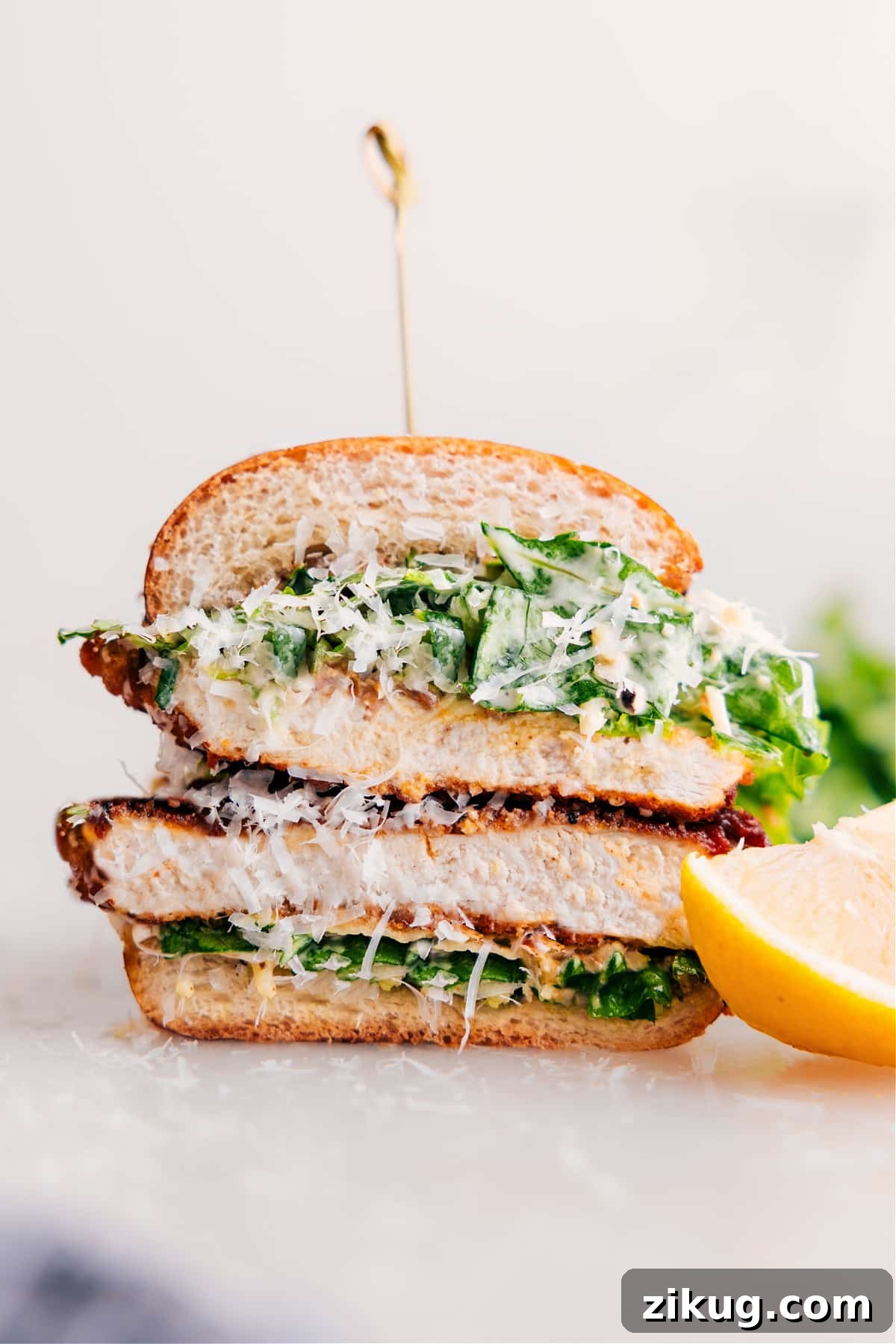 Beef Burrito Bowl Chicken Caesar sandwich with crispy chicken, Caesar salad, and a buttery roll.
