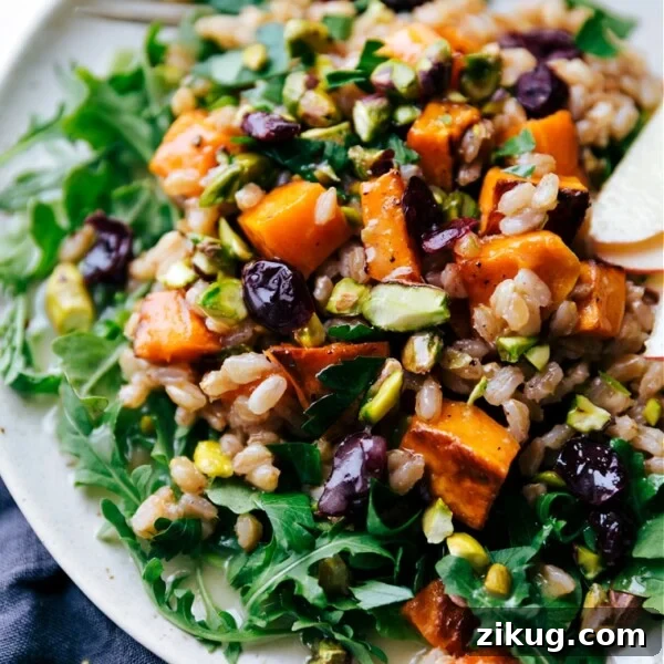 Sweet Potato Farro Salad