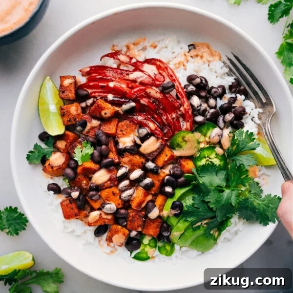 Sweet Potato & Black Bean Burrito Bowls